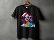 Retro Comic Style Pop Art Girls Png Bundle, Product Image 5