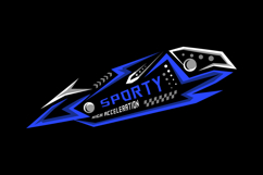 Automotive sport decal abstract style sticker wrap sticker Product Image 2