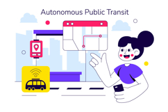 10 Autonomous Public Transit Illustration Product Image 4