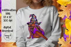 halloween sexy witch african american girl gnome Sublimation Product Image 2