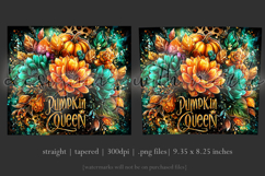 Pumpkin Queen Tumbler Wrap, Sublimation Autumn Tumbler 2 Product Image 3