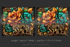 Pumpkin Spice Tumbler Wrap, Sublimation Pumpkin Tumbler w1 Product Image 3