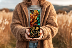 Pumpkin Spice Tumbler Wrap, Sublimation Pumpkin Tumbler w1 Product Image 4