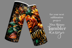 Pumpkin Spice Tumbler Wrap, Sublimation Pumpkin Tumbler w7 Product Image 2