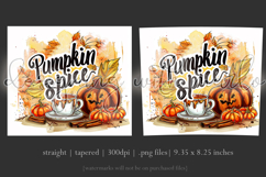 Pumpkin Spice Tumbler Wrap, Sublimation Pumpkin Spice Wrap 1 Product Image 3