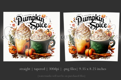 Pumpkin Spice Tumbler Wrap, Sublimation Pumpkin Spice Wrap 5 Product Image 3