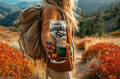 Pumpkin Spice Tumbler Wrap, Sublimation Pumpkin Spice Wrap 5 Product Image 4