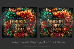 Pumpkin Spice Mama Tumbler Wrap, Sublimation Fall Tumbler w1 Product Image 3