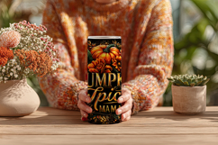 Pumpkin Spice Mama Tumbler Wrap, Sublimation Fall Tumbler w2 Product Image 4