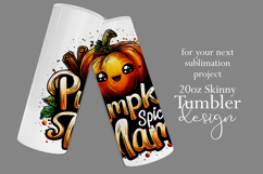 Pumpkin Spice Mama Tumbler Wrap, Sublimation Fall Tumbler d1 Product Image 2