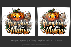 Pumpkin Spice Mama Tumbler Wrap, Sublimation Fall Tumbler d1 Product Image 3
