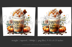 Pumpkin Spice Mama Tumbler Wrap, Sublimation Fall Tumbler 10 Product Image 3