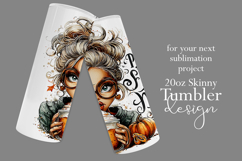 Pumpkin Spice Mama Tumbler Wrap, Sublimation Fall Tumbler 16 Product Image 2