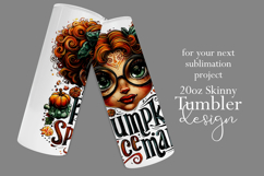 Pumpkin Spice Mama Tumbler Wrap, Sublimation Fall Tumbler 18 Product Image 2