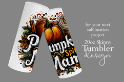 Pumpkin Spice Mama Tumbler Wrap, Sublimation Fall Tumbler d2 Product Image 2