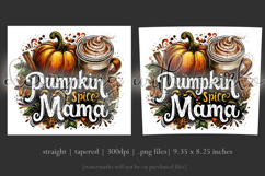Pumpkin Spice Mama Tumbler Wrap, Sublimation Fall Tumbler d2 Product Image 3