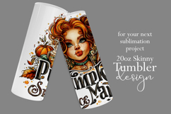 Pumpkin Spice Mama Tumbler Wrap, Sublimation Fall Tumbler 20 Product Image 2