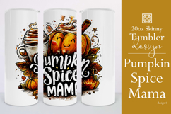 Pumpkin Spice Mama Tumbler Wrap, Sublimation Fall Tumbler d6 Product Image 1