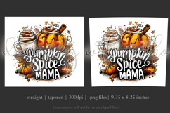 Pumpkin Spice Mama Tumbler Wrap, Sublimation Fall Tumbler d6 Product Image 3