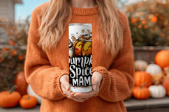 Pumpkin Spice Mama Tumbler Wrap, Sublimation Fall Tumbler d6 Product Image 4