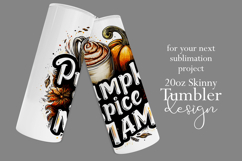 Pumpkin Spice Mama Tumbler Wrap, Sublimation Fall Tumbler d7 Product Image 2