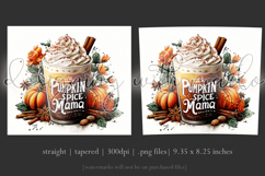 Pumpkin Spice Mama Tumbler Wrap, Sublimation Fall Tumbler d9 Product Image 3