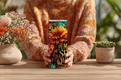 Pumpkin Spice Queen Tumbler Wrap, Sublimation Fall Tumbler 1 Product Image 4