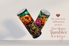 Pumpkin Spice Queen Tumbler Wrap, Sublimation Fall Tumbler 2 Product Image 2