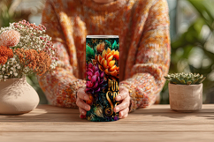 Pumpkin Spice Queen Tumbler Wrap, Sublimation Fall Tumbler 2 Product Image 4