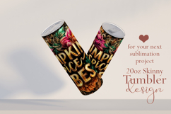 Pumpkin Spice Vibes Tumbler Wrap, Sublimation Fall Tumbler 1 Product Image 2
