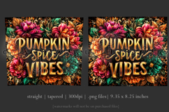 Pumpkin Spice Vibes Tumbler Wrap, Sublimation Fall Tumbler 1 Product Image 3