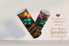 Pumpkin Spice Vibes Tumbler Wrap, Sublimation Fall Tumbler 2 Product Image 2