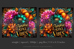 Pumpkin Spice Vibes Tumbler Wrap, Sublimation Fall Tumbler 2 Product Image 3