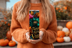 Pumpkin Spice Vibes Tumbler Wrap, Sublimation Fall Tumbler 2 Product Image 4