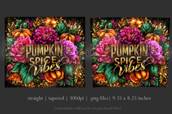 Pumpkin Spice Vibes Tumbler Wrap, Sublimation Fall Tumbler 3 Product Image 3