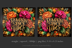Pumpkin Spice Vibes Tumbler Wrap, Sublimation Fall Tumbler 4 Product Image 3