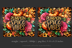 Pumpkin Spice Vibes Tumbler Wrap, Sublimation Fall Tumbler 5 Product Image 3