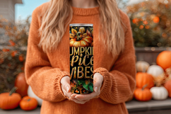 Pumpkin Spice Vibes Tumbler Wrap, Sublimation Fall Tumbler 5 Product Image 4