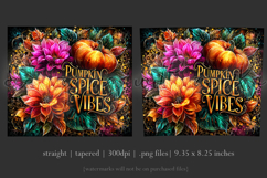 Pumpkin Spice Vibes Tumbler Wrap, Sublimation Fall Tumbler 6 Product Image 3