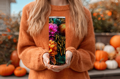 Pumpkin Spice Vibes Tumbler Wrap, Sublimation Fall Tumbler 6 Product Image 4