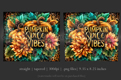 Pumpkin Spice Vibes Tumbler Wrap, Sublimation Fall Tumbler 8 Product Image 3