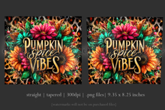 Pumpkin Spice Vibes Tumbler Wrap, Sublimation Fall Tumbler 9 Product Image 3