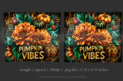 Pumpkin Vibes Tumbler Wrap, Sublimation Pumpkin Spice, w1 Product Image 3