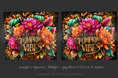 Pumpkin Vibes Tumbler Wrap, Sublimation Pumpkin Spice, w3 Product Image 3