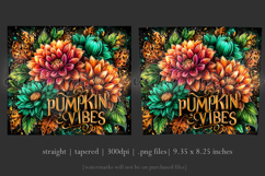 Pumpkin Vibes Tumbler Wrap, Sublimation Pumpkin Spice, w4 Product Image 3