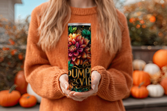 Pumpkin Vibes Tumbler Wrap, Sublimation Pumpkin Spice, w4 Product Image 4