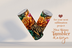 Pumpkin Vibes Tumbler Wrap, Sublimation Pumpkin Spice, w5 Product Image 2