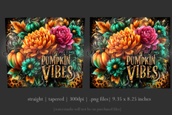 Pumpkin Vibes Tumbler Wrap, Sublimation Pumpkin Spice, w5 Product Image 3