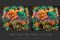 Pumpkin Vibes Tumbler Wrap, Sublimation Pumpkin Spice, w7 Product Image 3