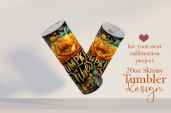 Pumpkin Vibes Tumbler Wrap, Sublimation Pumpkin Spice, w8 Product Image 2